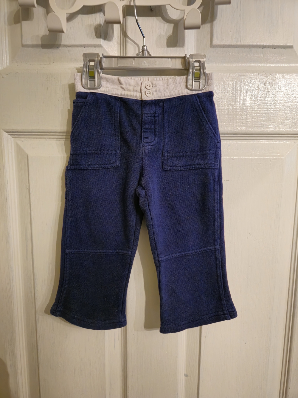 Polo by Ralph Lauren Navy Blue Kids Sweatpants with White Waistband